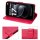Hülle für Xiaomi Redmi Note 17 Pro 5G Handyhülle mit [Standfunktion][Kartenfächern] Rot