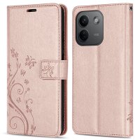 Hülle für Xiaomi Redmi Note 17 Pro 5G Handyhülle mit [Standfunktion][Kartenfächern] Rosegold