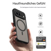 Magsafe Handyhülle für Google Pixel 11 Matt Case Schutzhülle Kratzfest Magnet Hülle Schwarz