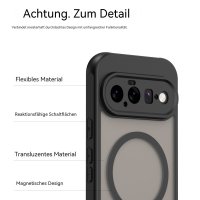 Magsafe Handyhülle für Google Pixel 11 Matt Case Schutzhülle Kratzfest Magnet Hülle Schwarz