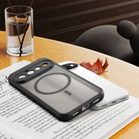 Magsafe Handyhülle für Google Pixel 11 Matt Case Schutzhülle Kratzfest Magnet Hülle Schwarz