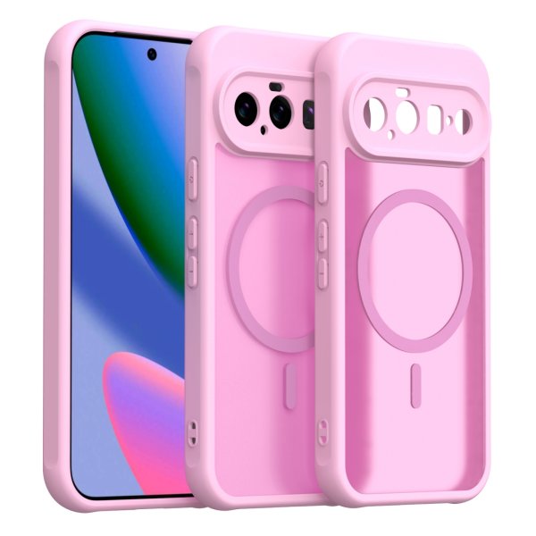 Magsafe Handyhülle für Google Pixel 11 Matt Case Schutzhülle Kratzfest Magnet Hülle Pink