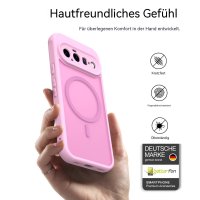 Magsafe Handyhülle für Google Pixel 11 Matt Case Schutzhülle Kratzfest Magnet Hülle Pink