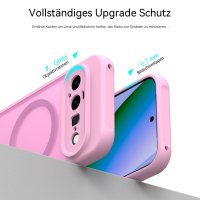 Magsafe Handyhülle für Google Pixel 11 Matt Case Schutzhülle Kratzfest Magnet Hülle Pink
