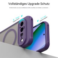 Magsafe Handyhülle für Google Pixel 11 Matt Case Schutzhülle Kratzfest Magnet Hülle Lila