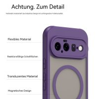 Magsafe Handyhülle für Google Pixel 11 Matt Case Schutzhülle Kratzfest Magnet Hülle Lila