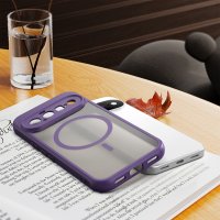 Magsafe Handyhülle für Google Pixel 11 Matt Case Schutzhülle Kratzfest Magnet Hülle Lila