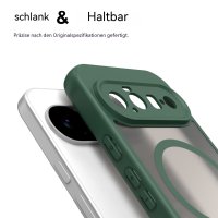 Magsafe Handyhülle für Google Pixel 11 Matt Case Schutzhülle Kratzfest Magnet Hülle Grün