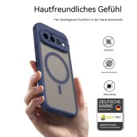 Magsafe Handyhülle für Google Pixel 11 Matt Case Schutzhülle Kratzfest Magnet Hülle Blau