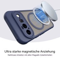 Magsafe Handyhülle für Google Pixel 11 Matt Case Schutzhülle Kratzfest Magnet Hülle Blau