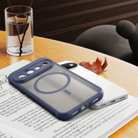 Magsafe Handyhülle für Google Pixel 11 Matt Case Schutzhülle Kratzfest Magnet Hülle Blau