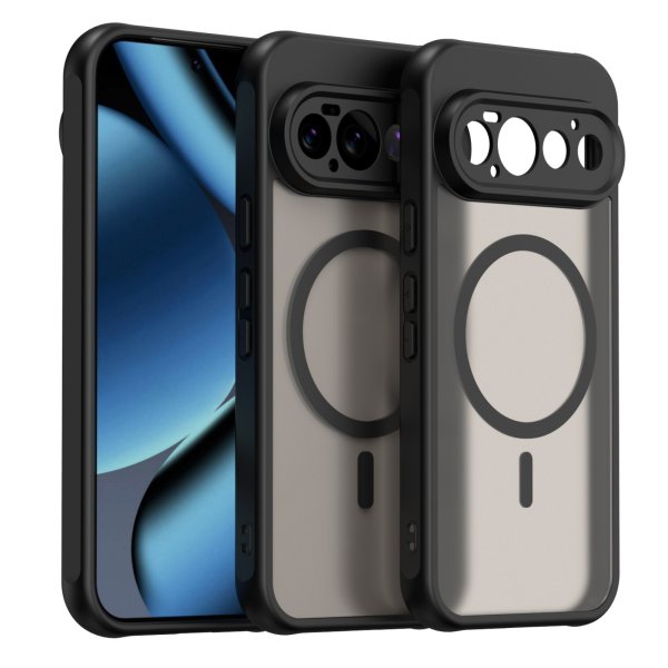 Magsafe Handyhülle für Google Pixel 11 Pro Matt Case Schutzhülle Kratzfest Magnet Hülle Schwarz