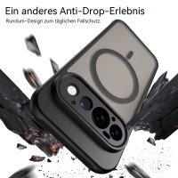 Magsafe Handyhülle für Google Pixel 11 Pro Matt Case Schutzhülle Kratzfest Magnet Hülle Schwarz