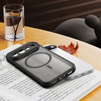 Magsafe Handyhülle für Google Pixel 11 Pro Matt Case Schutzhülle Kratzfest Magnet Hülle Schwarz