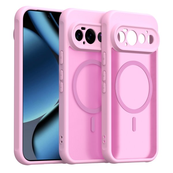 Magsafe Handyhülle für Google Pixel 11 Pro Matt Case Schutzhülle Kratzfest Magnet Hülle Pink