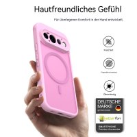 Magsafe Handyhülle für Google Pixel 11 Pro Matt Case Schutzhülle Kratzfest Magnet Hülle Pink