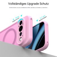Magsafe Handyhülle für Google Pixel 11 Pro Matt Case Schutzhülle Kratzfest Magnet Hülle Pink