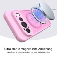 Magsafe Handyhülle für Google Pixel 11 Pro Matt Case Schutzhülle Kratzfest Magnet Hülle Pink