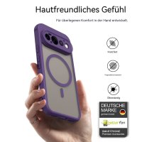 Magsafe Handyhülle für Google Pixel 11 Pro Matt Case Schutzhülle Kratzfest Magnet Hülle Lila