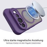 Magsafe Handyhülle für Google Pixel 11 Pro Matt Case Schutzhülle Kratzfest Magnet Hülle Lila
