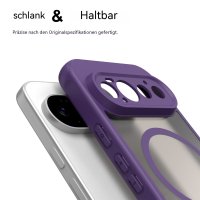 Magsafe Handyhülle für Google Pixel 11 Pro Matt Case Schutzhülle Kratzfest Magnet Hülle Lila