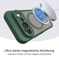 Magsafe Handyhülle für Google Pixel 11 Pro Matt Case Schutzhülle Kratzfest Magnet Hülle Grün