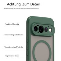 Magsafe Handyhülle für Google Pixel 11 Pro Matt Case Schutzhülle Kratzfest Magnet Hülle Grün