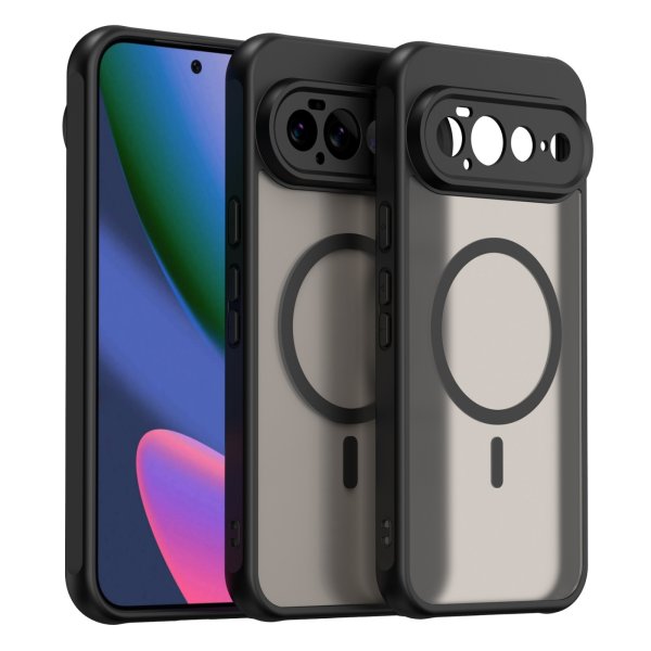 Magsafe Handyhülle für Google Pixel 11 Pro XL Matt Case Schutzhülle Kratzfest Magnet Hülle Schwarz