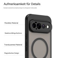 Magsafe Handyhülle für Google Pixel 11 Pro XL Matt Case Schutzhülle Kratzfest Magnet Hülle Schwarz