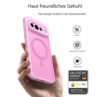 Magsafe Handyhülle für Google Pixel 11 Pro XL Matt Case Schutzhülle Kratzfest Magnet Hülle Pink