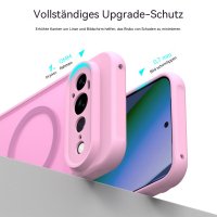 Magsafe Handyhülle für Google Pixel 11 Pro XL Matt Case Schutzhülle Kratzfest Magnet Hülle Pink