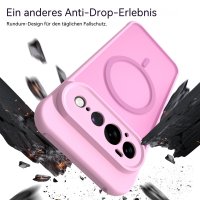 Magsafe Handyhülle für Google Pixel 11 Pro XL Matt Case Schutzhülle Kratzfest Magnet Hülle Pink