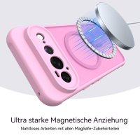 Magsafe Handyhülle für Google Pixel 11 Pro XL Matt Case Schutzhülle Kratzfest Magnet Hülle Pink