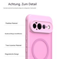 Magsafe Handyhülle für Google Pixel 11 Pro XL Matt Case Schutzhülle Kratzfest Magnet Hülle Pink