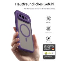 Magsafe Handyhülle für Google Pixel 11 Pro XL Matt Case Schutzhülle Kratzfest Magnet Hülle Lila