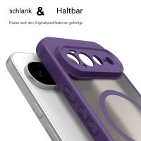 Magsafe Handyhülle für Google Pixel 11 Pro XL Matt Case Schutzhülle Kratzfest Magnet Hülle Lila