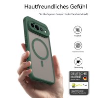 Magsafe Handyhülle für Google Pixel 11 Pro XL Matt Case Schutzhülle Kratzfest Magnet Hülle Grün