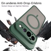 Magsafe Handyhülle für Google Pixel 11 Pro XL Matt Case Schutzhülle Kratzfest Magnet Hülle Grün