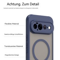 Magsafe Handyhülle für Google Pixel 11 Pro XL Matt Case Schutzhülle Kratzfest Magnet Hülle Blau