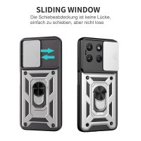 Outdoor Hülle für Motorola Moto G37 / G47 Kameraschutz Ring Case Stoßfest Silber