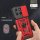 Outdoor Hülle für Motorola Moto G37 / G47 Kameraschutz Ring Case Stoßfest Rot