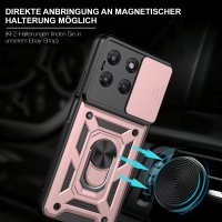 Outdoor Hülle für Motorola Moto G37 / G47 Kameraschutz Ring Case Rosegold