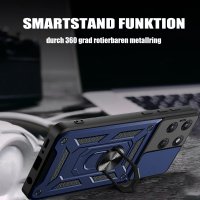 Outdoor Hülle für Motorola Moto G37 / G47 Kameraschutz Ring Case Stoßfest Blau