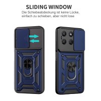 Outdoor Hülle für Motorola Moto G37 / G47 Kameraschutz Ring Case Stoßfest Blau