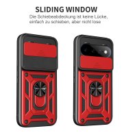 Outdoor Panzer Hülle für Google Pixel 11 / 11 Pro Handyhülle mit Kameraschutz Ringhalter Cover Rot