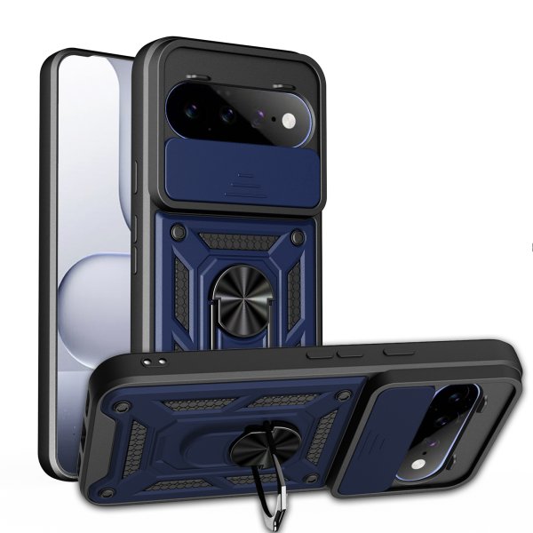 Outdoor Panzer Hülle für Google Pixel 11 / 11 Pro Handyhülle mit Kameraschutz Ringhalter Cover Blau