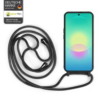 Handykette für Samsung Galaxy A27 Hanyhülle mit Band Hülle mit Kodel Smartphone Halskette Schwarz