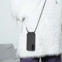 Handykette für Samsung Galaxy A27 Hanyhülle mit Band Hülle mit Kodel Smartphone Halskette Schwarz
