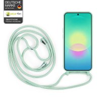 Handykette für Samsung Galaxy A27 Hanyhülle mit Band Hülle mit Kodel Smartphone Halskette Mintgrün