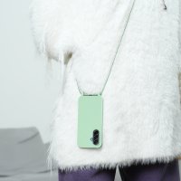 Handykette für Samsung Galaxy A27 Hanyhülle mit Band Hülle mit Kodel Smartphone Halskette Mintgrün